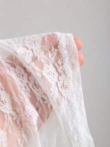 Sweetra Áo camisole không tay dáng ôm, thiết kế mới, kẻ sọc cổ điển, kiểu dáng bất đối xứng, 2 trong 1 dành cho nữ, thích hợp cho mùa xuân/hè. - trắng - Xem 6