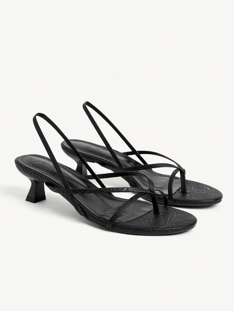 CUCCOO CHICEST Women Shoes Comfortable Mezzo Toes Round Head Thin Heel High Heel Sandals Simple Commuter Dating Versatile Vacation