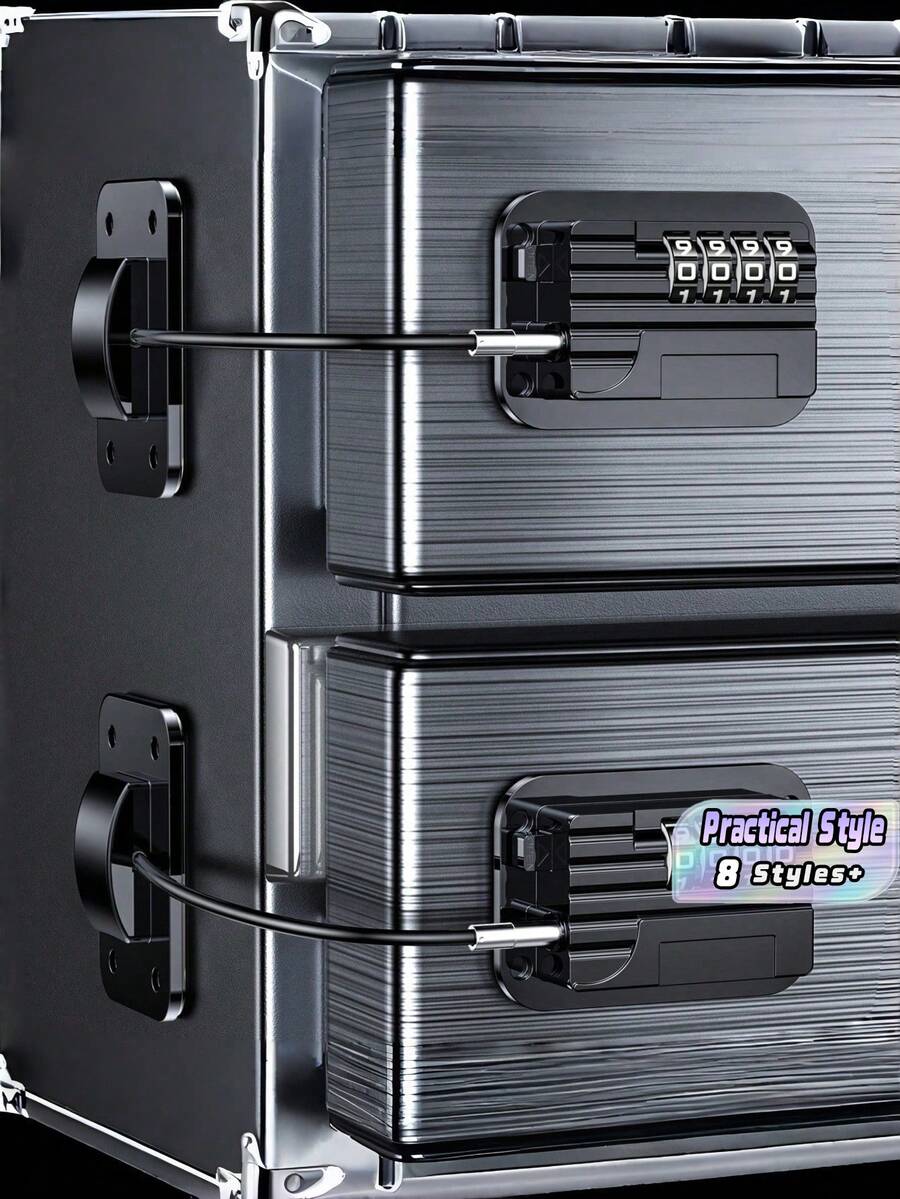 1/2 Packs Fridge Locks Combination, & Proofing Refrigerator Latchs With Code, Self Adhesive Freezer Lock For Cabinet And Drawers, Oven, Windows - Multicolor - View 1