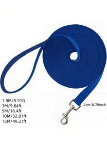1 dây dắt chó siêu dài 15 mét, dây dắt huấn luyện bằng polyester chắc chắn dành cho chó lớn và nhỏ, dây dài dùng để huấn luyện vâng lời, cắm trại, vui chơi, tập thể dục trong sân sau. - Xanh đậm - Xem 13