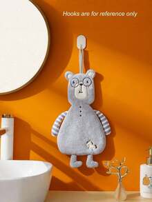 Joivida Cute Animal Hand Towels, Super Soft Coral Fleece - Quick Dry & Absorbent Hanging Towels For Bathroom, Kitchen, Home - Multicolor - View 11