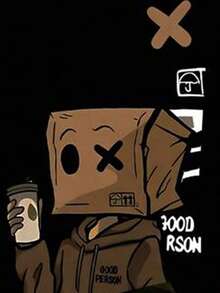 Manfinity Joysei Áo thun nam tay ngắn cổ tròn họa tiết hoạt hình, kiểu dáng thường ngày, thích hợp cho mùa hè. - màu đen - Xem 3