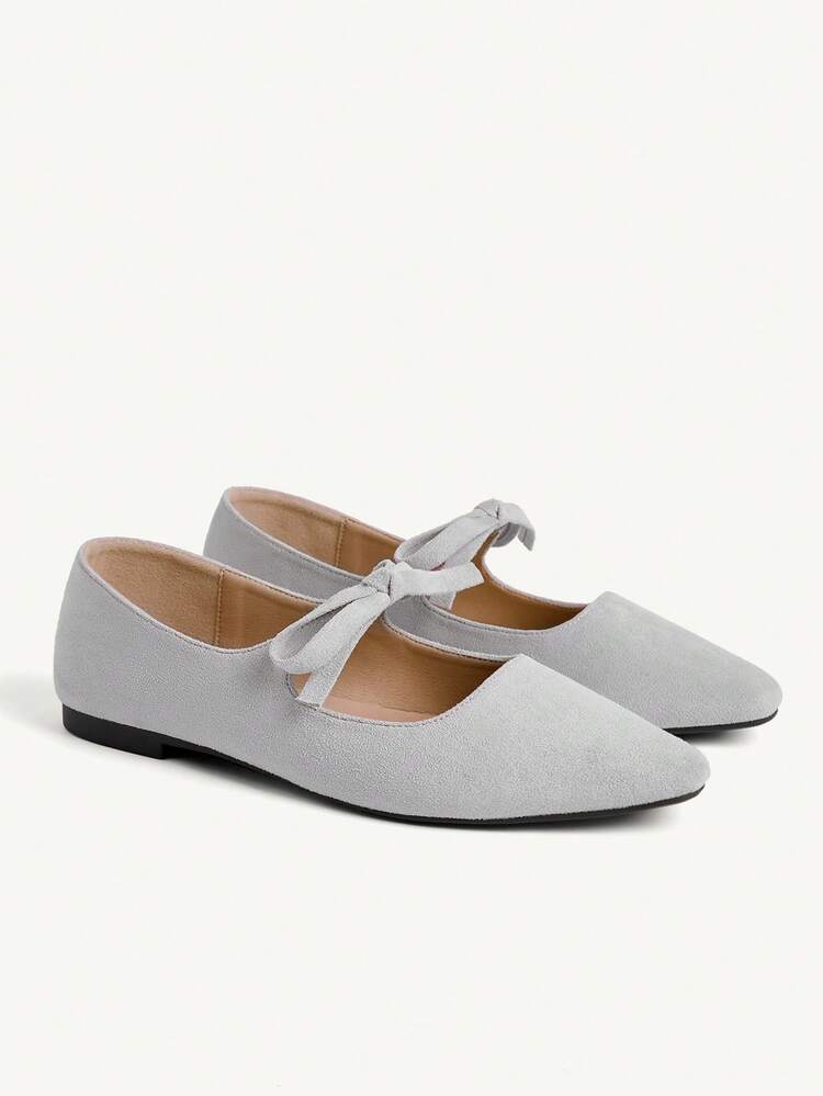 CUCCOO CHICEST Spring And Autumn, New Bow Decoration, Solid Color, Low Vamp Small Square Toe, Casual And Comfortable Versatile, Women's Flats, First Choice For Dating, Gifts