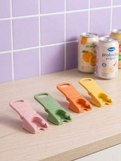 Joivida Bộ 1/4 dụng cụ mở lon chuyên dụng cho lon nước ngọt, chất liệu nhựa nhiều màu sắc, chống bụi và hợp vệ sinh, thiết kế gập gọn dễ mang theo, dụng cụ mở lon đa năng dùng trong nhà và ngoài trời.