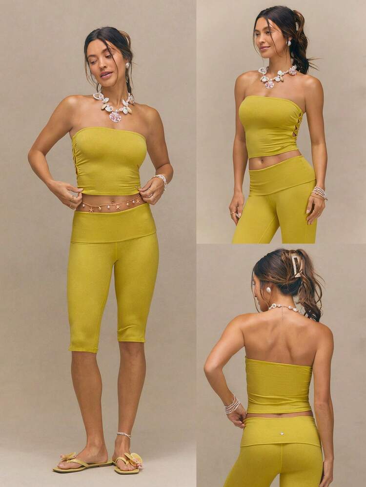 CloudKnit™ TwistMuse Soft Stretchy Lightweight 3-In-1 Convertible Strapless Tube Top Skirt Multi-Way Wear Asymmetrical Side Opening Summer Daily Casual Wear