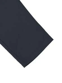 Manfinity Homme 男士秋季纯色抽绳腰裤 - 藏蓝色 - 查看 7