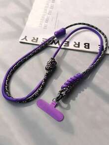Adjustable Long Lanyard With Cartoon Pendant, Universal Phone Case Strap, Detachable Crossbody Necklace, Phone Holder Included - Multicolor - View 10