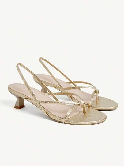 CUCCOO CHICEST Giày nữ thoải mái, mũi tròn, gót mỏng, sandal cao gót, kiểu dáng đơn giản, phù hợp đi làm, hẹn hò, đi nghỉ mát.