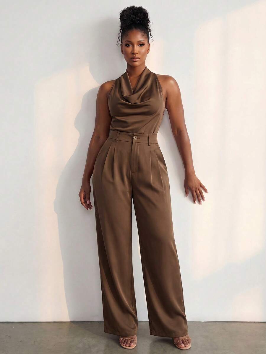 Conjuntos de dos piezas para mujer - Marrón - Ver 1