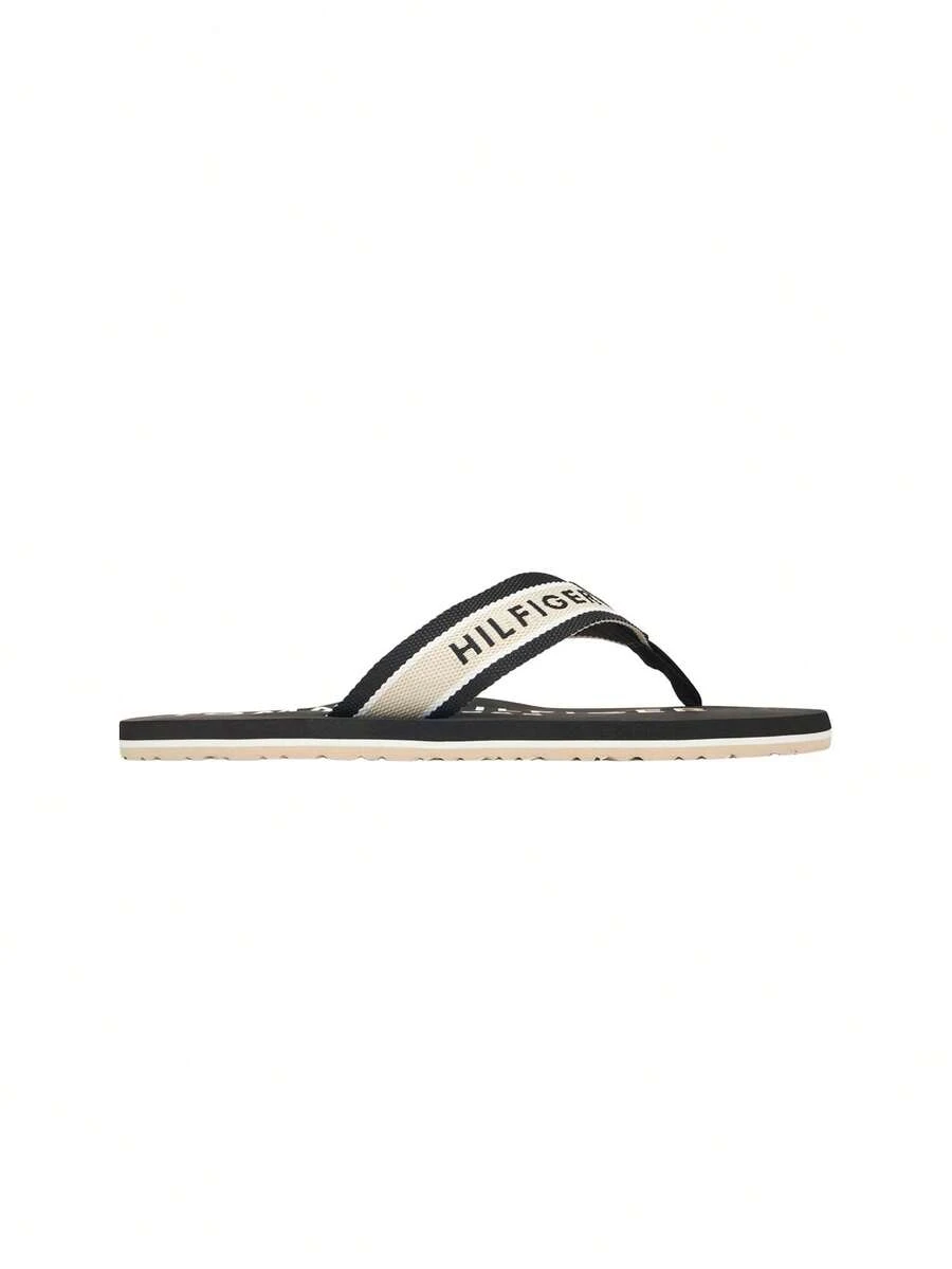 Tommy Hilfiger Sporty Hilfiger Men's Slippers Black FM0FM05805 - Black - View 1