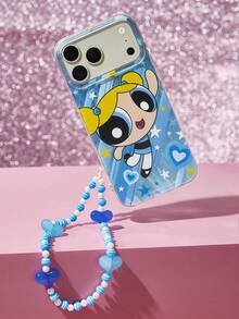 THE POWERPUFF GIRLS X SHEIN Feather Gradient Mobile Phone Case, Suitable For IPhone 11 - 17 Pro Max - Multicolor - View 1