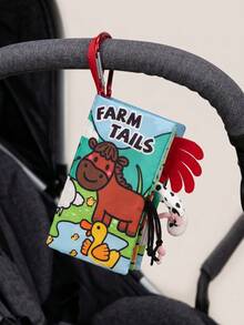 MINKOJA Children's Educational Early Learning Cloth Book With Tails, Baby Book, Tear-Resistant Book, Educational And Interactive Cloth Book.,Easter,Easter Gift,Childen's Day,Baby Toys,Baby Books,Kids Soft Cloth Books - Multicolor - View 2