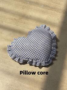 Joivida 1PC Soft And Warm Pillow Inner With Heart Shaped Plaid Pattern Colorful Cushion Cover For Bed Sofa Living Room Bedroom Home Decor All Season Cozy Decor - Multicolor - View 12