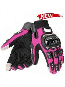 1PC Motorcycle Riding Gloves Bicycle Cycling Gloves Touch Screen Compatible Anti Slip Protective Outdoor Adventure Gear For Motorcyclist Daily Commute Long Distance Travel Unisex Breathable Reflective Gel Padded Durable Must Have Rider Essentials Gift Idea For Men Women - Multicolor - View 23
