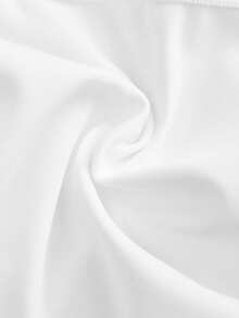 Barelissa Minimalistischer einfarbiger Cut Out Bandeau-BH - Weiss - Übersicht 8