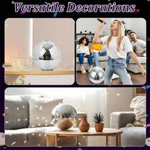 1PC/10PCS Silver New Glass Mirror Ball, Disco Ball, Laser Ball, Bar KTV Stage Decoration Cake Ornament Ball - silver - View 8