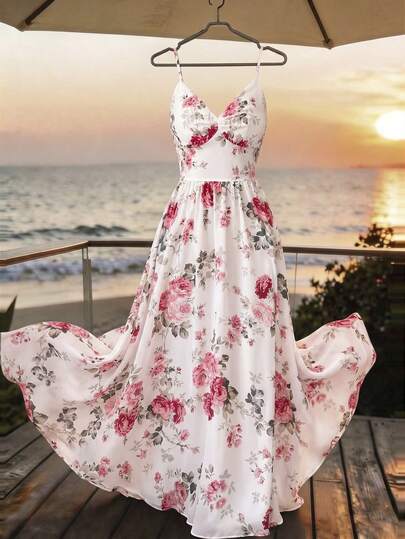 SHEIN Franclia Váy dài nữ