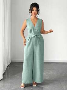Elenzga Đầm maxi tay ngắn không tay, không vai, thắt eo, dáng rộng thoải mái, sang trọng dành cho nữ cỡ lớn, kiểu dáng thanh lịch, lãng mạn, đa năng, thích hợp cho hẹn hò, công tác, nghỉ mát, đi biển, văn phòng, du lịch. - Màu xanh Bạc hà - Xem 7