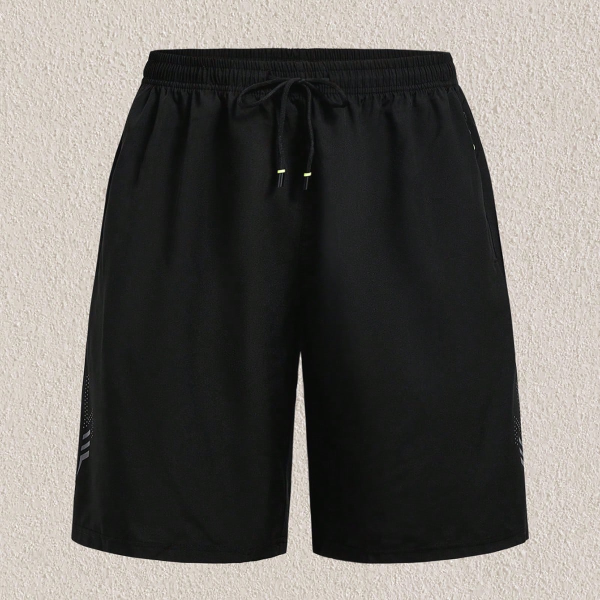 Pieza Pantalones cortos ligeros y transpirables con cordón en la cintura para hombres, pantalones de playa con estilo de vacaciones con bolsillos con