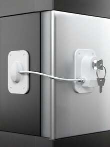 1/2 Packs Fridge Locks Combination, & Proofing Refrigerator Latchs With Code, Self Adhesive Freezer Lock For Cabinet And Drawers, Oven, Windows - Multicolor - View 17