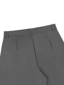 PAVTROS Pantalones anchos y sueltos de pierna ancha para hombre, pantalones versátiles y de moda de pierna ancha - Gris Oscuro - Ver 7