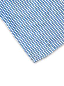 Manfinity EMRG Men's Casual Striped Letter Print Shirt, Summer - Blue - View 6
