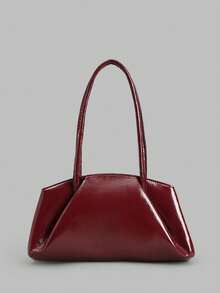 Bolso de hombro para mujer - Burdeos - Ver 2