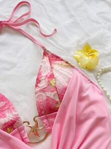 Soleia Mùa Xuân/Hè Trang phục thường ngày mới, phong cách miền Tây, trang phục dự đám cưới, lễ tốt nghiệp, tiệc brunch, ngày lễ Thánh Patrick, kỳ nghỉ xuân, lễ Phục Sinh, lễ hội âm nhạc, thanh lịch, phong cách Boho, nhiệt đới, gợi cảm, hở lưng, đính sequin, tiệc tùng, ngày lễ tình nhân, cổ yếm, trang trí kim loại, dáng nữ - Hồng - Xem 3