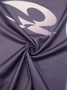 ROMWE MEN Men's Letter Print Round Neck Casual Versatile Tank Top - Purple - View 4