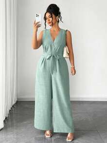 Elenzga Đầm maxi tay ngắn không tay, không vai, thắt eo, dáng rộng thoải mái, sang trọng dành cho nữ cỡ lớn, kiểu dáng thanh lịch, lãng mạn, đa năng, thích hợp cho hẹn hò, công tác, nghỉ mát, đi biển, văn phòng, du lịch. - Màu xanh Bạc hà - Xem 5
