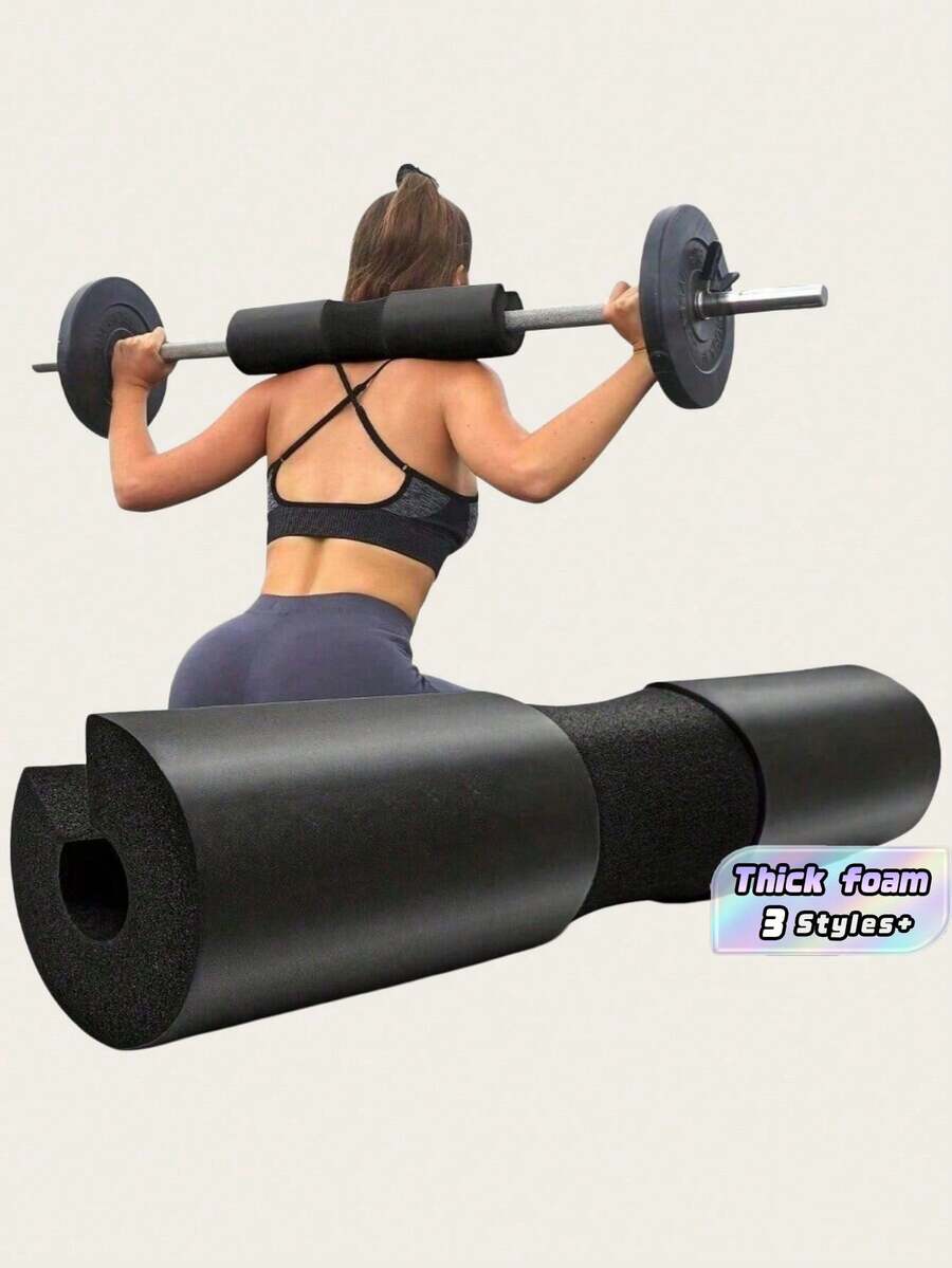 1PC Barbell Shoulder Pad Squat Foam Weight Lifting Neck Protector Cushion For Hip Thrust Glute Bridge Push Up Gym Workout Equipment Fitness Accessory - Multicolor - View 1