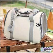 1pc Foldable Breathable Pet Carrier Backpack, Portable Sling Bag For Small Dogs & Cats, Suitable For Outdoor Use - Multicolor - View 4