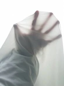 Manfinity Hypemode 男士圆领字母压纹休闲百搭日常短袖T恤 - 白色 - 查看 6
