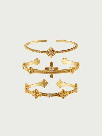 Glisma Pulsera ajustable con diseño de copo de nieve, de temperamento, de alta calidad/dinero antiguo/elegante, sexy/vintage, para mamá/mujer/niña/madre, para verano/playa/baile de graduación/fiesta, chapada en oro de 18K