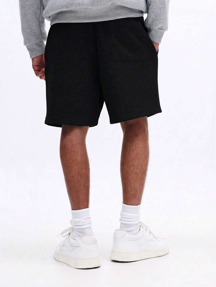 Lässige Shorts mit Zugband, Relaxed Fit, schwarz, Sommer, Strand, Urlaub, Alltag, bequem, Loungewear