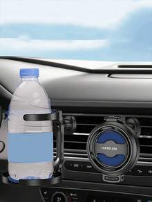Multi-Functional Foldable Car Air Outlet Beverage Cup And Bottle Rack, Car Beverage Rack Bracket Can Hold Water Bottles And Ashtrays, Multi-Functional Car Coffee Cup Rack - fold - View 5