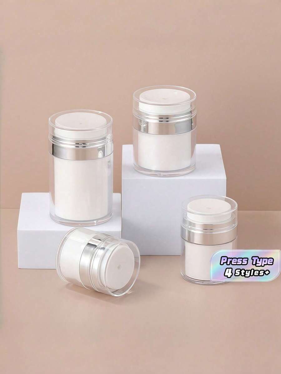15ml/30ml/50ml/100ml 真空泵瓶、真空面霜罐、可再填充保湿霜分配器、按压式泵瓶,适用于乳液、精华液、化妆品、旅行和浴室存储” - 玫瑰金 - 查看 1