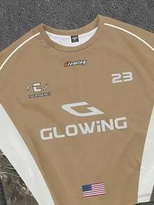 Manfinity ZONE917 Camiseta de tirantes con gráfico de letras para hombre - Multicolor - Ver 2