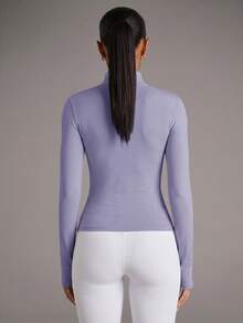 SHEIN BAE Women Sports Jackets - Mauve Purple - View 2