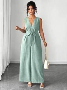 Elenzga Đầm maxi tay ngắn không tay, không vai, thắt eo, dáng rộng thoải mái, sang trọng dành cho nữ cỡ lớn, kiểu dáng thanh lịch, lãng mạn, đa năng, thích hợp cho hẹn hò, công tác, nghỉ mát, đi biển, văn phòng, du lịch. - Màu xanh Bạc hà - Xem 6
