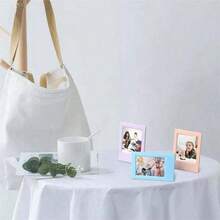 1/2 件迷你经典即时相机立式相框，简约创意 3 英寸彩色相框支架，生日毕业礼物 - 彩色 - 查看 4