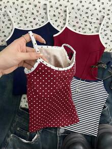 Tween Girls' Casual Minimalist Camisole - White - View 5