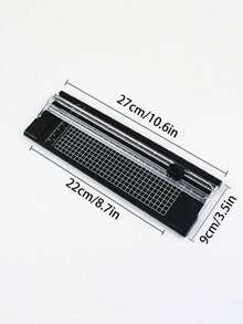 1Pc A4 A3 Paper Trimmer With Ruler Portable Guillotine Paper Cutter For Scrapbooking Craft Photo Label Cardboard Cutting Tool Adjustable Grid Straight Blade For Home Office School Use - multicolor - View 11