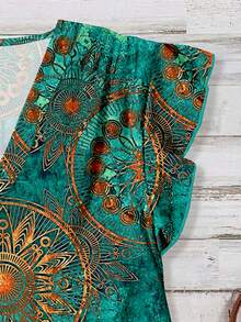 Rusticease Women's Single-Breasted Geometric Print Casual Shirt, Suitable For Summer - Multicolor - View 5