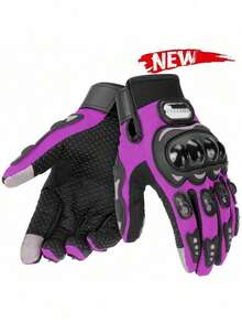 1PC Motorcycle Riding Gloves Bicycle Cycling Gloves Touch Screen Compatible Anti Slip Protective Outdoor Adventure Gear For Motorcyclist Daily Commute Long Distance Travel Unisex Breathable Reflective Gel Padded Durable Must Have Rider Essentials Gift Idea For Men Women - Multicolor - View 31