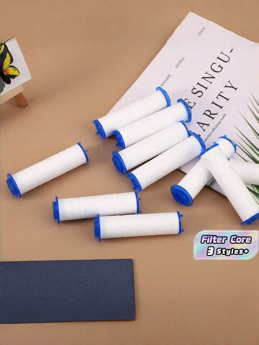 10 Lõi lọc vòi sen đa năng bằng xốp PP thay thế, lọc nước cứng, hấp thụ bụi bẩn và tạp chất, bộ lọc nước nhà tắm kiểu cánh quạt. - Nhiều màu - Xem 1
