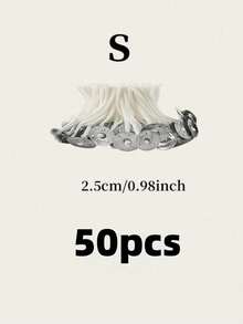 50PCS Scented Candle Wicks Set 098 354 629 Inch Length Free Pre Waxed Cotton Core For DIY Candle Making Supplies Home Decor Birthday Party Wedding Favors Craft Essential - White - View 7