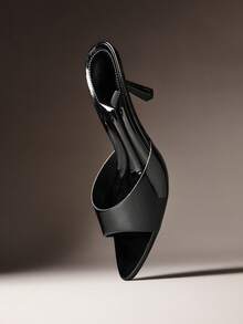 Hauture Sandalias de tacón de aguja puntiagudas y sexys minimalistas para mujer - Negro - Ver 5