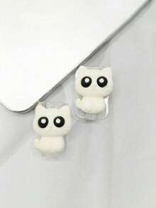 2pcs Cat Cable Protector, Durable Tear-Resistant Phone Charger Accessory, Desktop Cable Management, Fun Gift - Multicolor - View 11