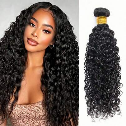 Water Wave Human Hair Bundles 1 Piece Natural Hair Extensions 100% Human Hair Weave For Women